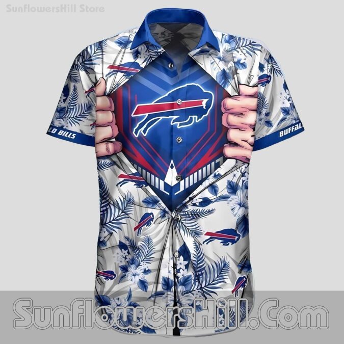 Buffalo Bills Hidden Hero Short Sleeve Shirt for Fun Vacation and Beach Photos