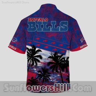 Buffalo Bills Red Palm Tree Hawaiian Shirt for Beach Trips and Tailgate Days