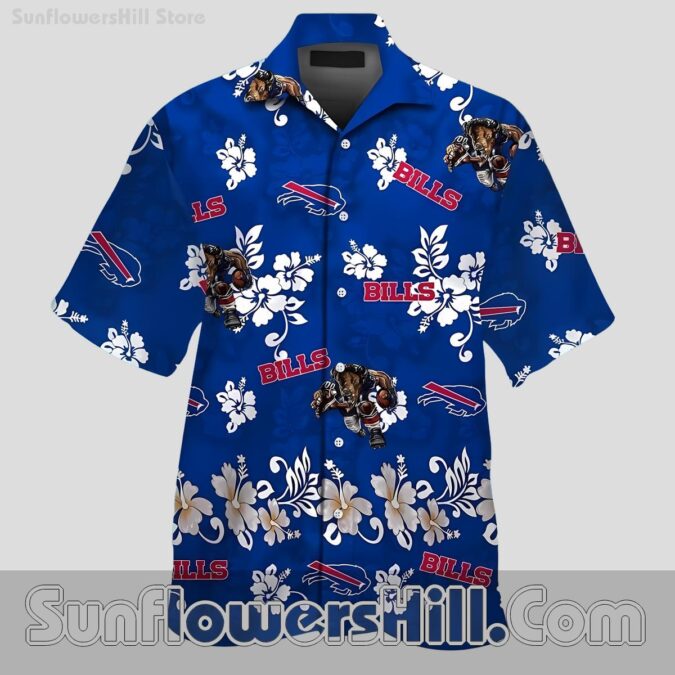 Buffalo Bills Tropical Aloha Shirt with Bold Mascot Art for Sunday Football Outfits