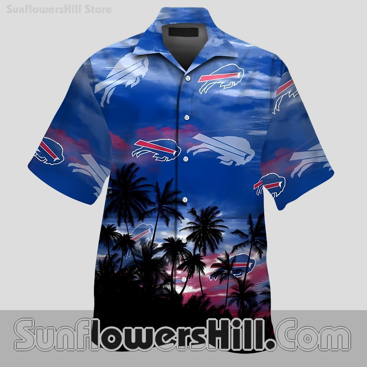 Buffalo Bills Tropical Night Unisex Hawaiian Shirt for Vacation Wear
