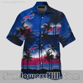 Buffalo Bills Blue Night Island Aloha Shirt for Summer Football Fun