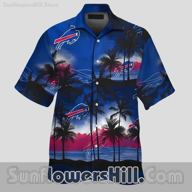 Buffalo Bills Blue Night Island Aloha Shirt for Summer Football Fun