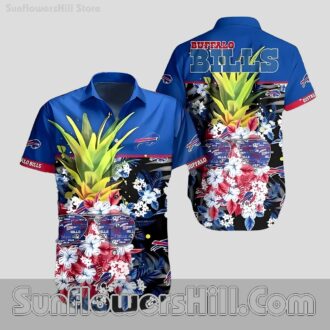Buffalo Bills Sunglasses Pineapple Aloha Shirt for Casual Friday Vibes