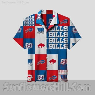 Buffalo Bills Vintage Plaid Button Up Shirt for Football Lovers