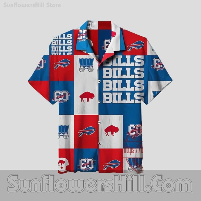 Buffalo Bills Vintage Plaid Button Up Shirt for Football Lovers