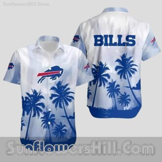 Buffalo Bills White and Navy Relaxed Fit Shirt for Travel and Weekend Fun