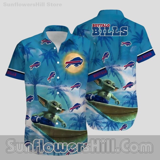 Buffalo Bills Baby Yoda Hawaiian Shirt for Star Wars Fans on Game Day