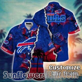 Buffalo Bills Blue Umbrella Hawaiian Shirt for Summer Fans