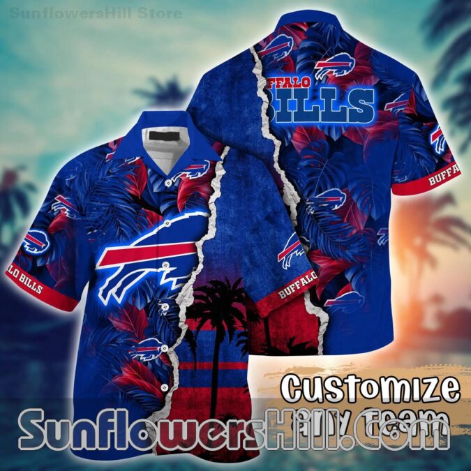 Buffalo Bills Blue Umbrella Hawaiian Shirt for Summer Fans