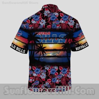 Buffalo Bills Bold Flower Print Hawaiian Shirt for Football Weekends