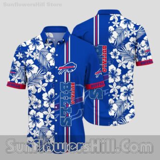 Buffalo Bills Bold Stripe Casual Shirt for Fans and Backyard Parties