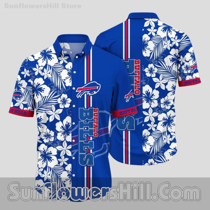 Buffalo Bills Bold Stripe Casual Shirt for Fans and Backyard Parties