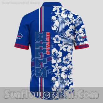 Buffalo Bills Bold Stripe Casual Shirt for Fans and Backyard Parties