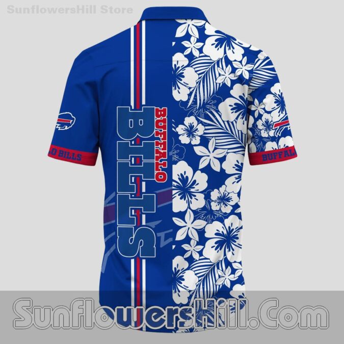 Buffalo Bills Bold Stripe Casual Shirt for Fans and Backyard Parties