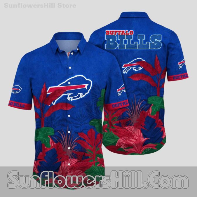 Buffalo Bills Coastal Aloha Shirt for Fans by the Water