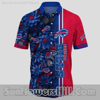 Buffalo Bills Forest Print Short Sleeve Shirt for Dad Gifts