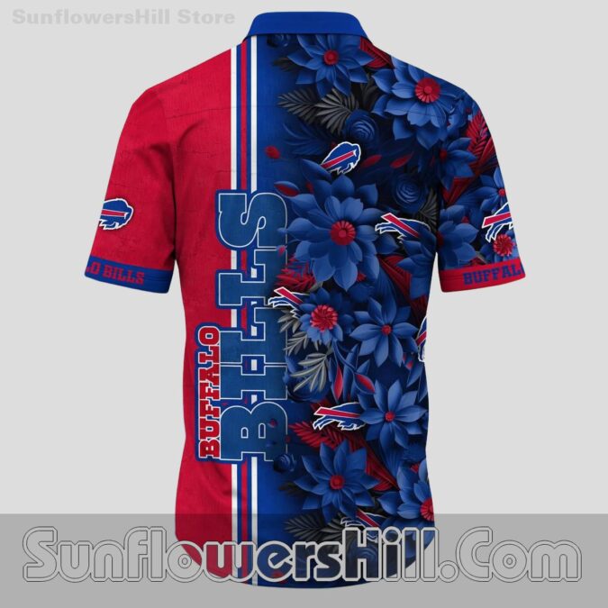 Buffalo Bills Forest Print Short Sleeve Shirt for Dad Gifts