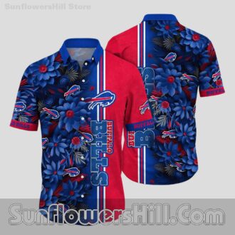 Buffalo Bills Forest Print Short Sleeve Shirt for Dad Gifts