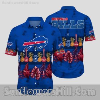 Buffalo Bills Guitar Splash Hawaiian Shirt for Music Loving Fans