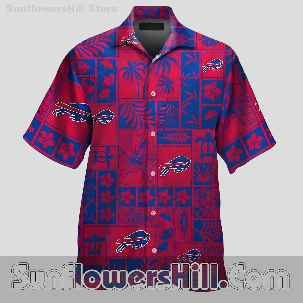 Buffalo Bills Red Accent Casual Shirt for Game Day Vibes