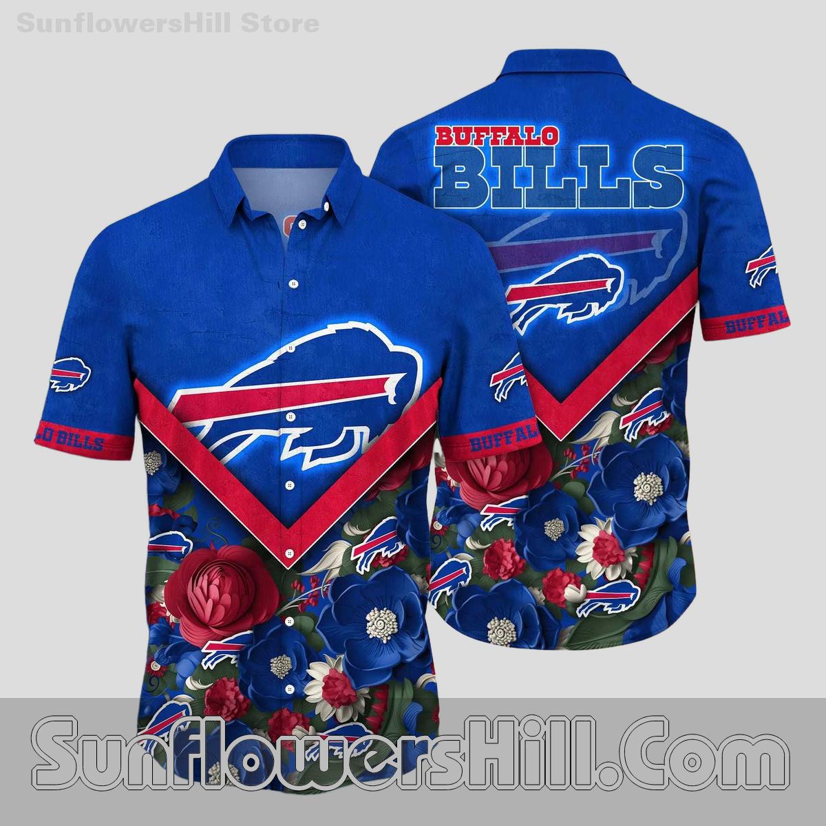 Buffalo Bills Relaxed Fit Aloha Shirt for Summer Tailgates