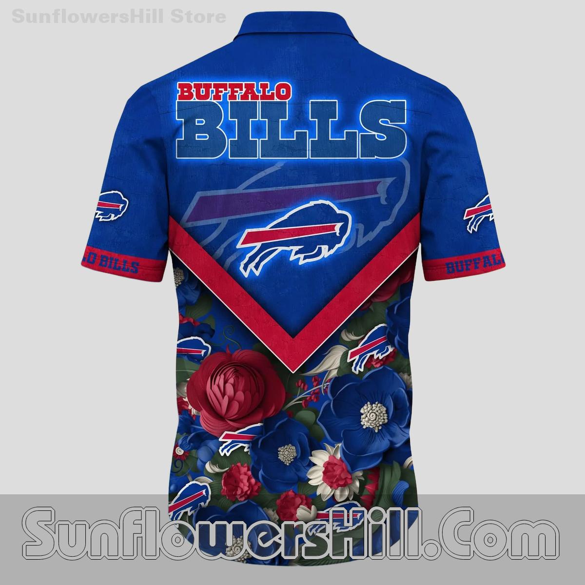 Buffalo Bills Relaxed Fit Aloha Shirt for Summer Tailgates