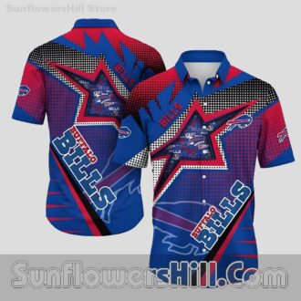Buffalo Bills Relaxed Fit Beach Shirt for Backyard BBQ Style