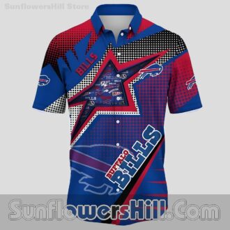 Buffalo Bills Relaxed Fit Beach Shirt for Backyard BBQ Style
