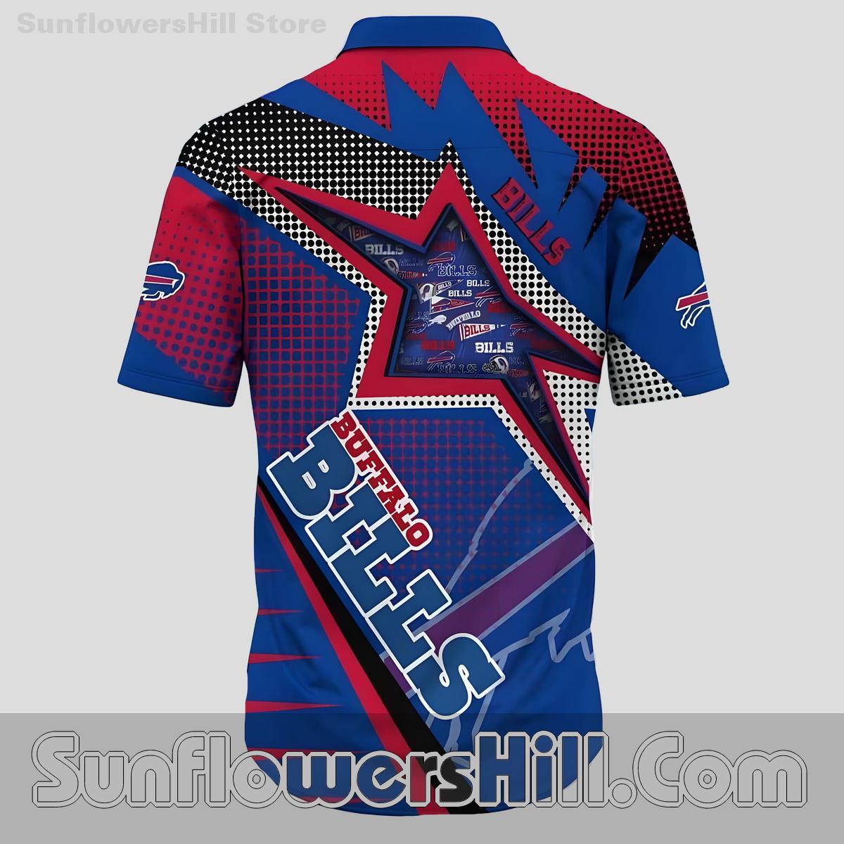 Buffalo Bills Relaxed Fit Beach Shirt for Backyard BBQ Style