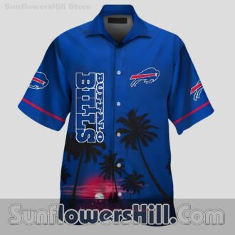 Buffalo Bills Sunset Gradient Hawaiian Shirt for Game Day Fans