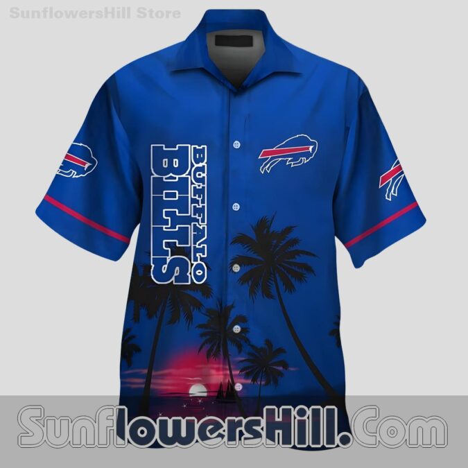 Buffalo Bills Sunset Gradient Hawaiian Shirt for Game Day Fans