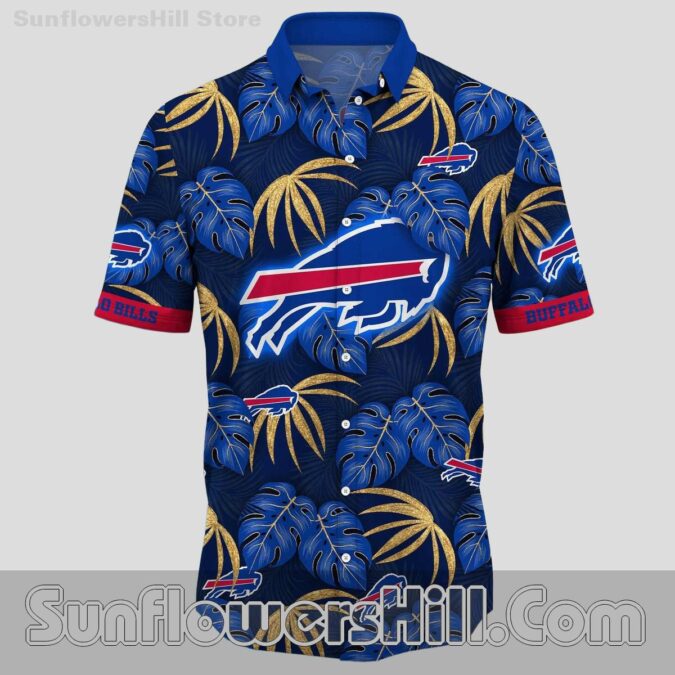 Buffalo Bills Tropical Breeze Short Sleeve Shirt for Travel Lovers