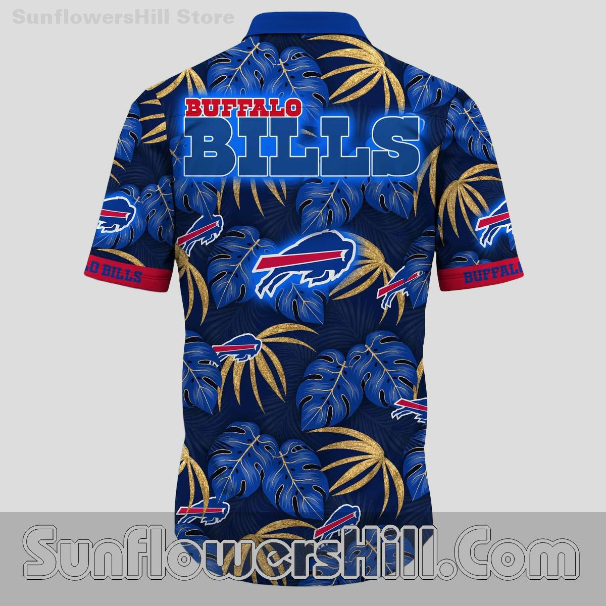 Buffalo Bills Tropical Breeze Short Sleeve Shirt for Travel Lovers