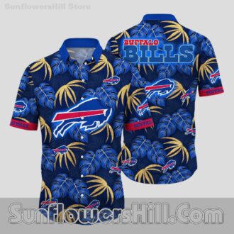 Buffalo Bills Tropical Breeze Short Sleeve Shirt for Travel Lovers