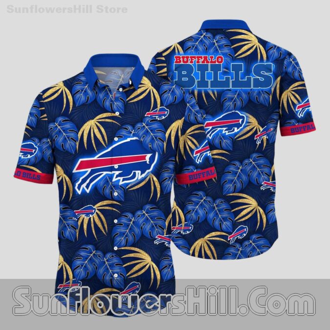 Buffalo Bills Tropical Breeze Short Sleeve Shirt for Travel Lovers