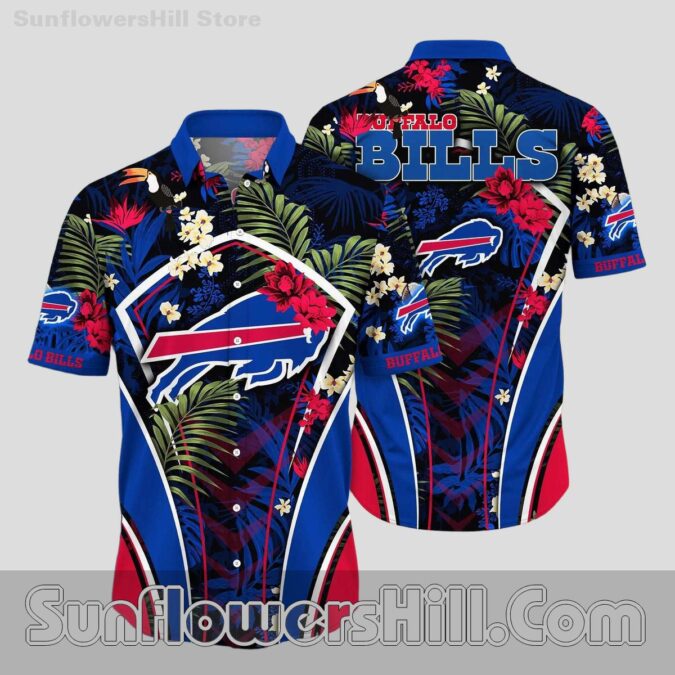 Edition Limited Buffalo Bills Color Burst Short Sleeve Shirt for Summer BBQs