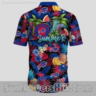 Trendy Buffalo Bills Tropical Fruit Button Down Shirt for Summer Fans