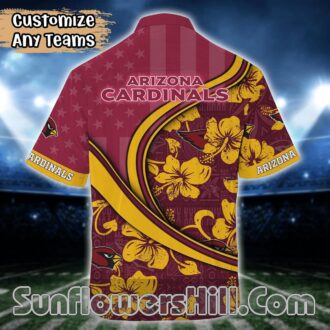 Arizona Cardinals Patriotic Yellow Flower Unisex Shirt for Holiday Weekends