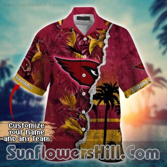 Arizona Cardinals Two Tone Island Shirt for Custom Fan Gifts