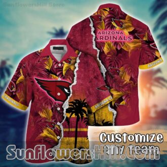 Arizona Cardinals Two Tone Island Shirt for Custom Fan Gifts