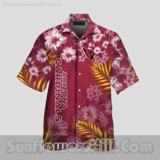 Arizona Cardinals Burgundy Floral Casual Shirt for Game Day Style