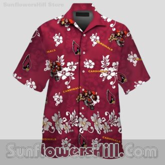 Arizona Cardinals Cartoon Player Hawaiian Shirt for Game Day Fans