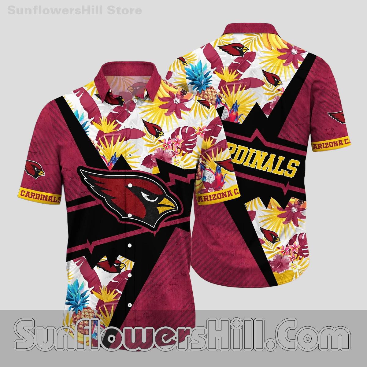 Arizona Cardinals Hibiscus Party Hawaiian Shirt for Game Watching with Friends