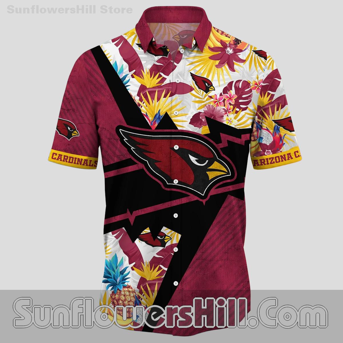 Arizona Cardinals Hibiscus Party Hawaiian Shirt for Game Watching with Friends