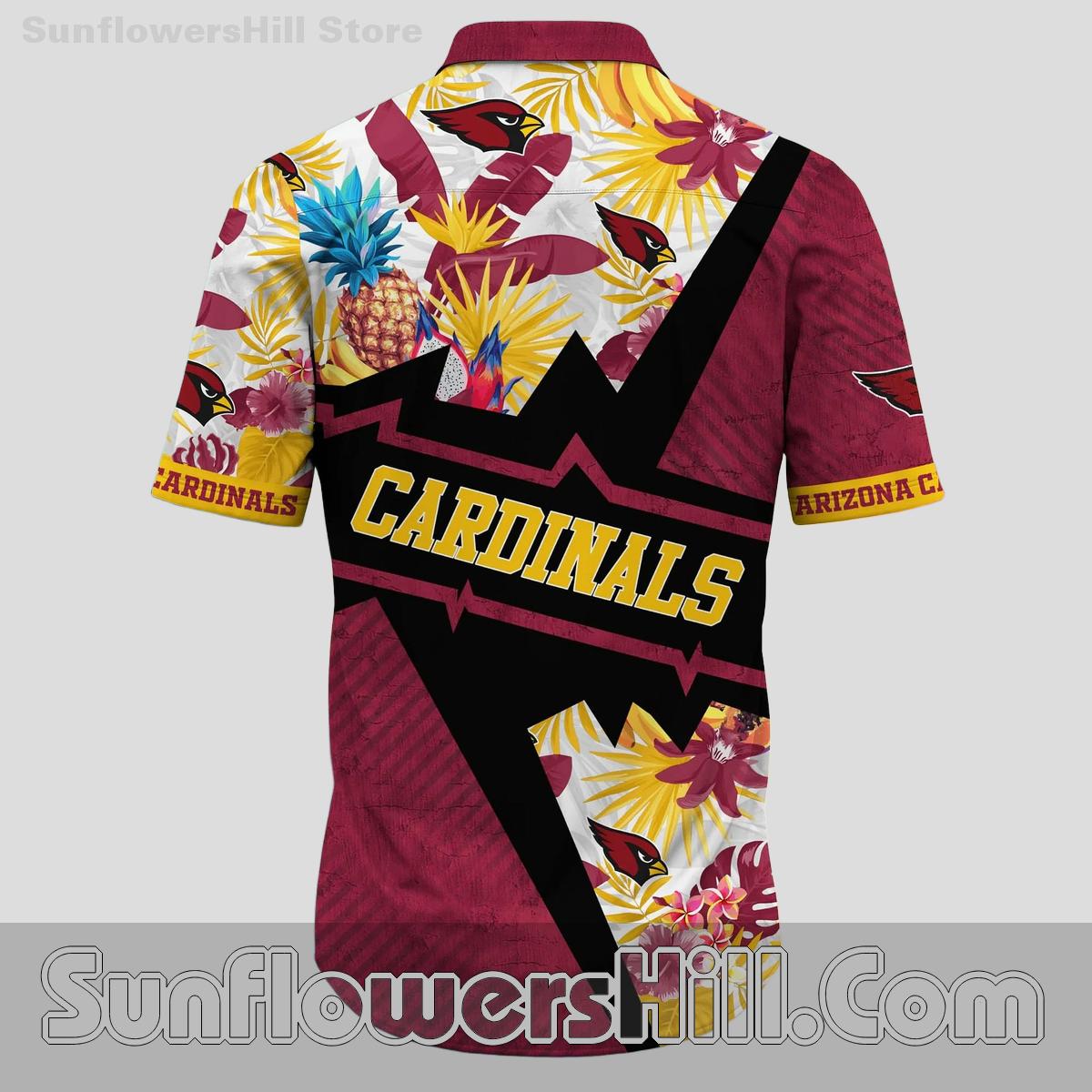 Arizona Cardinals Hibiscus Party Hawaiian Shirt for Game Watching with Friends