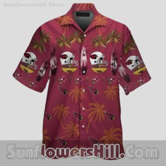 Arizona Cardinals Maroon Aloha Island Style Unisex Shirt for Vacation Vibes