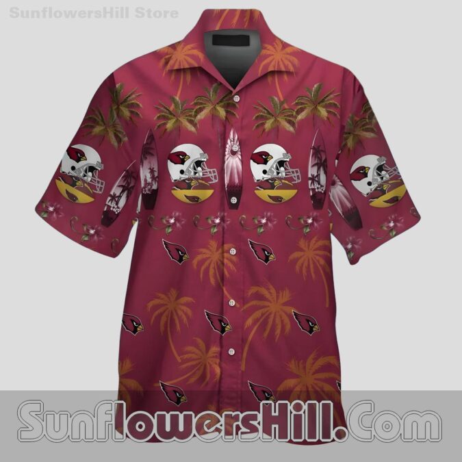 Arizona Cardinals Maroon Aloha Island Style Unisex Shirt for Vacation Vibes