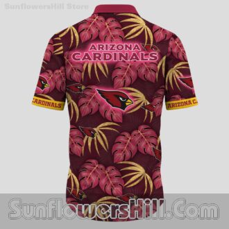 Arizona Cardinals Monstera Print Hawaiian Shirt for Summer Tailgates