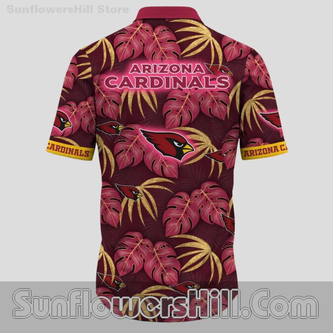 Arizona Cardinals Monstera Print Hawaiian Shirt for Summer Tailgates