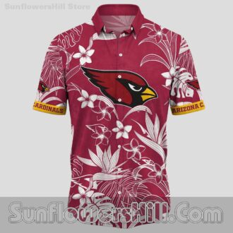 Arizona Cardinals Monstera Red Casual Shirt for Poolside Days
